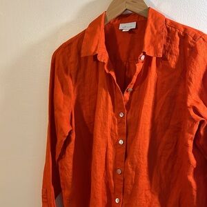 J. Jill Love Linen Button Down Shirt